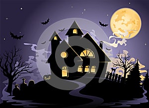 Spooky House at Halloween's night