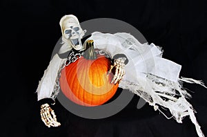 Spooky Skeleton on Halloween evening