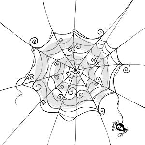 Spooky spider web