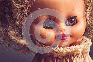 Spooky vintage doll portrait