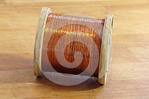 Spool of copper wire