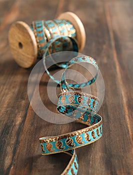 Spool of ribbon