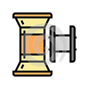 spool sewer accessory color icon vector illustration