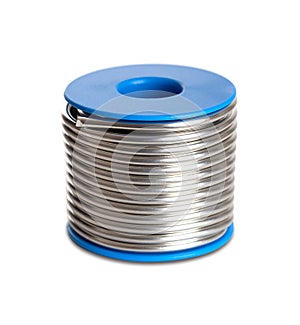 Spool of soft solder wire, fittingslot, with a diameter of 3 millimeters