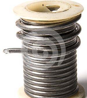 Spool of solder photo