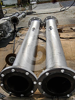Spool steel pipe for maintenance