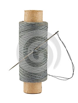 Spool of thread and needle