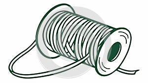 Spool of Wire, Industrial Material, vector design Generative AI