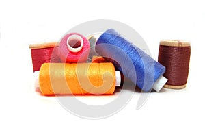 Spools of colour thread