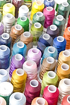 Spools of Embroidery Thread