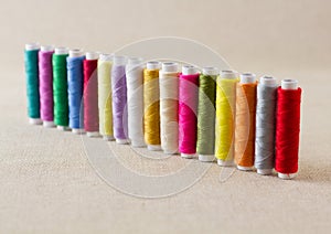 Spools of thread or bobbins