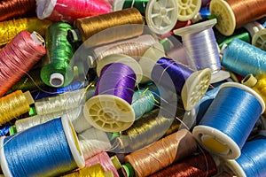 Spools of thread