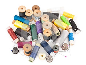 Spools of thread with needle