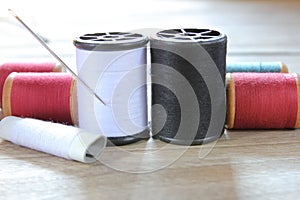 Spools of thread