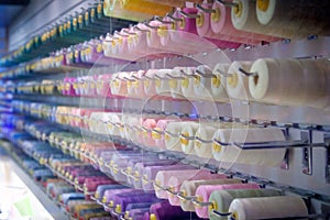 Spools of Thread - Sewing Shop - Rainbow Pastels