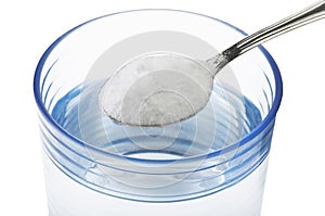 Spoon of baking soda