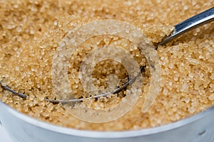 Spoon with brown sugar