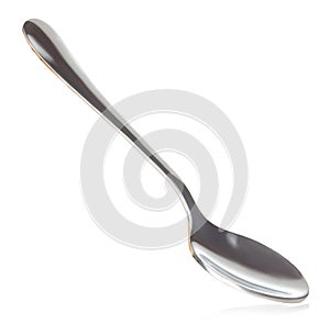Spoon close-up isolated on a white.