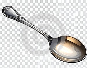 Spoon isolated on transparent background