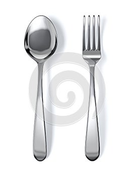 Spoon and fork