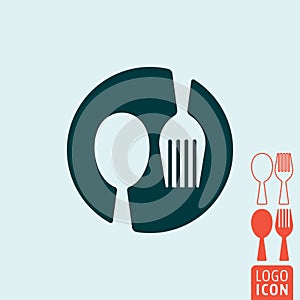 Spoon and fork icon