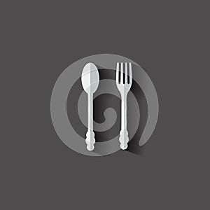 Spoon and fork icon