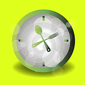 Spoon fork icon vector kitchen illustration