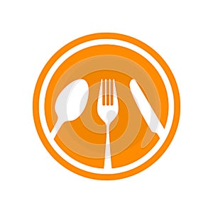 Spoon fork and knife besteck. flat style Vector illustration