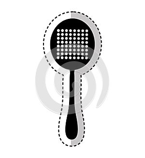 Spoon frieds kitchen cutlery isolated icon