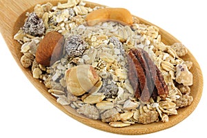 A spoon of Fruit, Nut, and Fiber Muesli