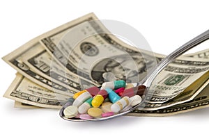 Spoon full of tablets