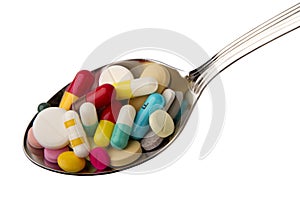 Spoon full of tablets