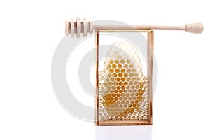 Spoon for honey and honeycombs