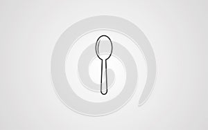 Spoon vector icon sign symbol