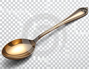 Spoon isolated on transparent background