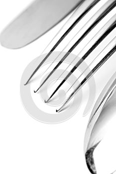 Spoon, knife and fork