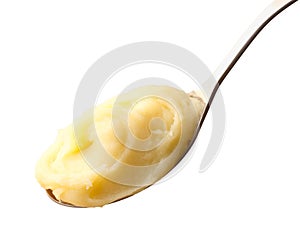 Spoon of mashed potato (puree)