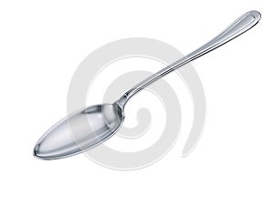 Spoon silver isolated photo