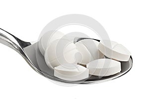Spoon with tablets