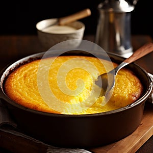 Spoonbread: Soft Cornmeal Pudding, Perfect as a Side Dish