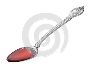 Spoonful of Cough Medicine (with clipping path)