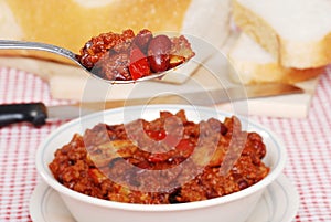 Spoonful Of Hearty Chili