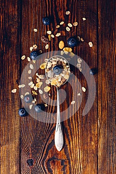 Spoonful of Muesli and Blueberry.