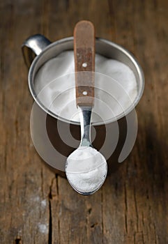 Spoonful of sodium bicarbonate