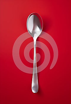 Spoonful of Style - spoon against red background.