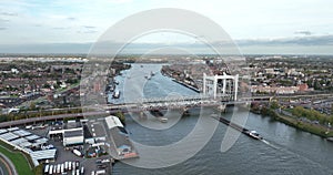 The Spoorbrug Dordrecht also called Zwijndrechtse Brug railway bridge between Dordrecht and Zwijndrecht, in the Dutch