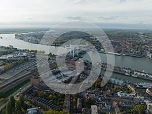 The Spoorbrug Dordrecht also called Zwijndrechtse Brug railway bridge between Dordrecht and Zwijndrecht, in the Dutch