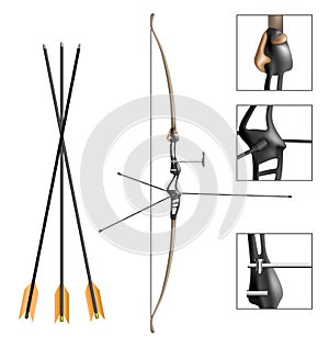 Sport archery bow and arrow