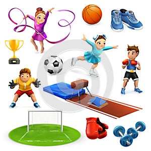 Sport, athletes and equipment