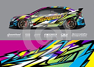 Sport background illustrations. Abstract racing stripe for wrap vehicle. Eps 10
